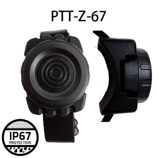 IP67 Waterproof Discreet PTT for Use Waveband Bluetooth Adapters