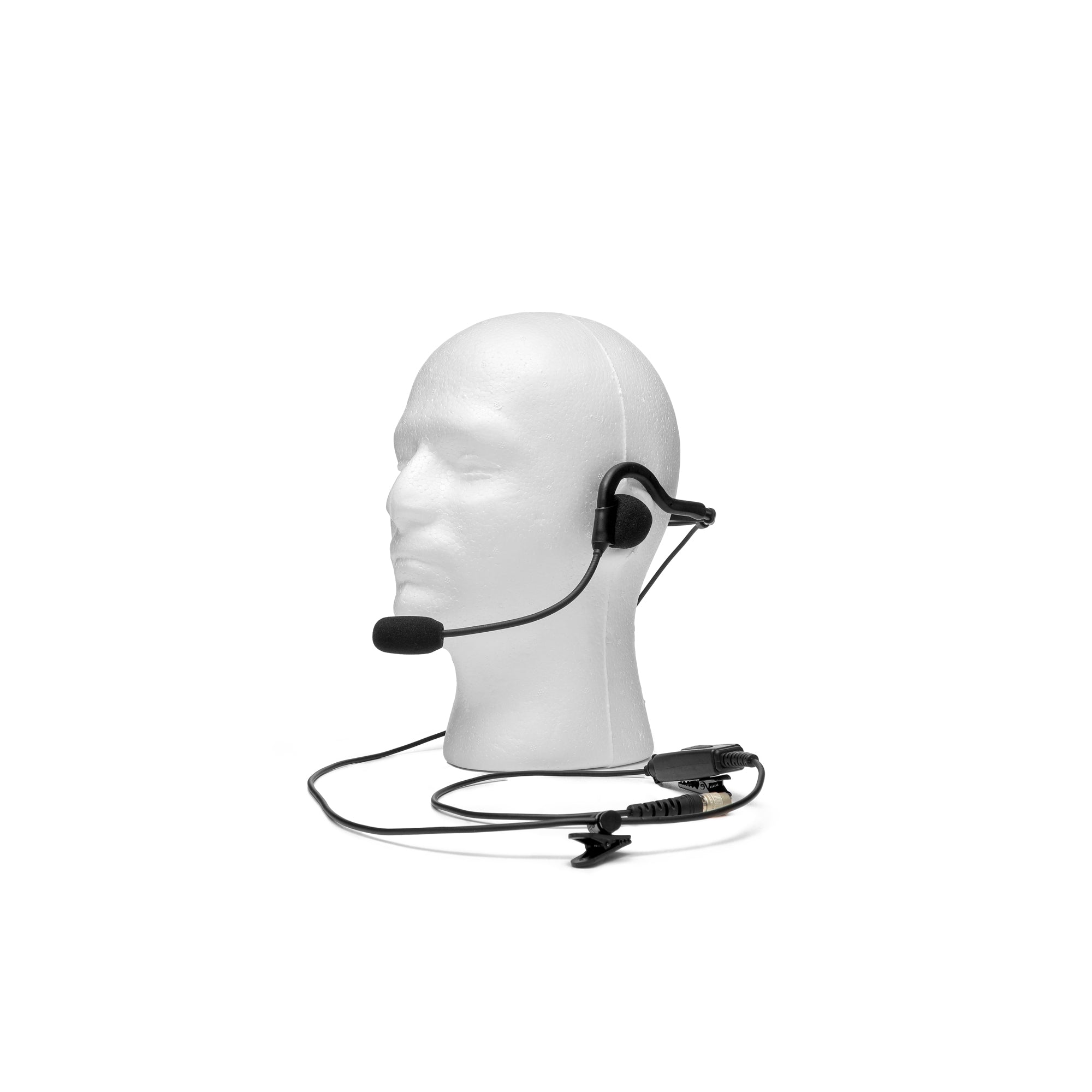 Lightweight Behind-the-Head Headset for Harris XL-45P - Hirose Version (Requires Adapter)