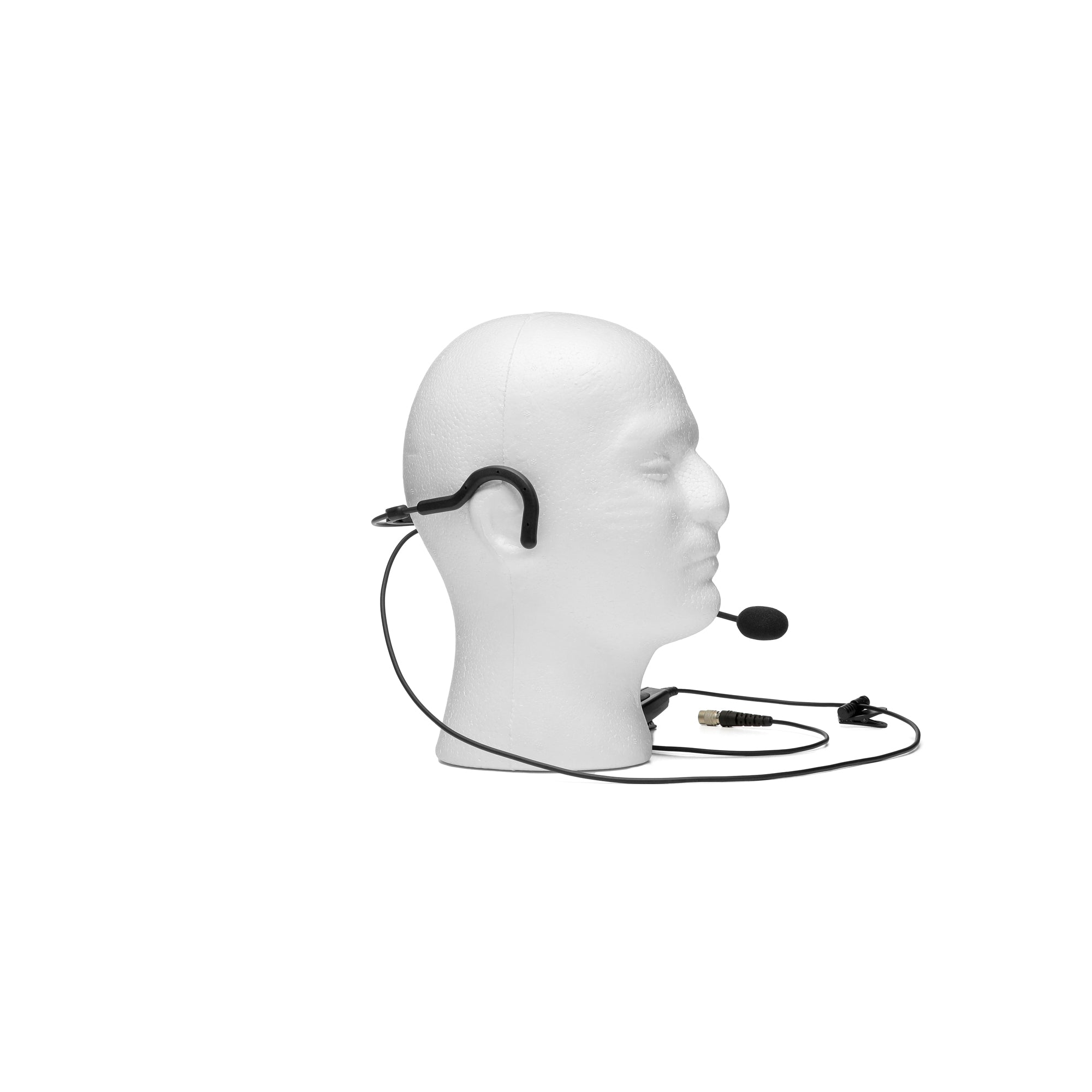 Lightweight Behind-the-Head Headset for Harris XL-45P - Hirose Version (Requires Adapter)