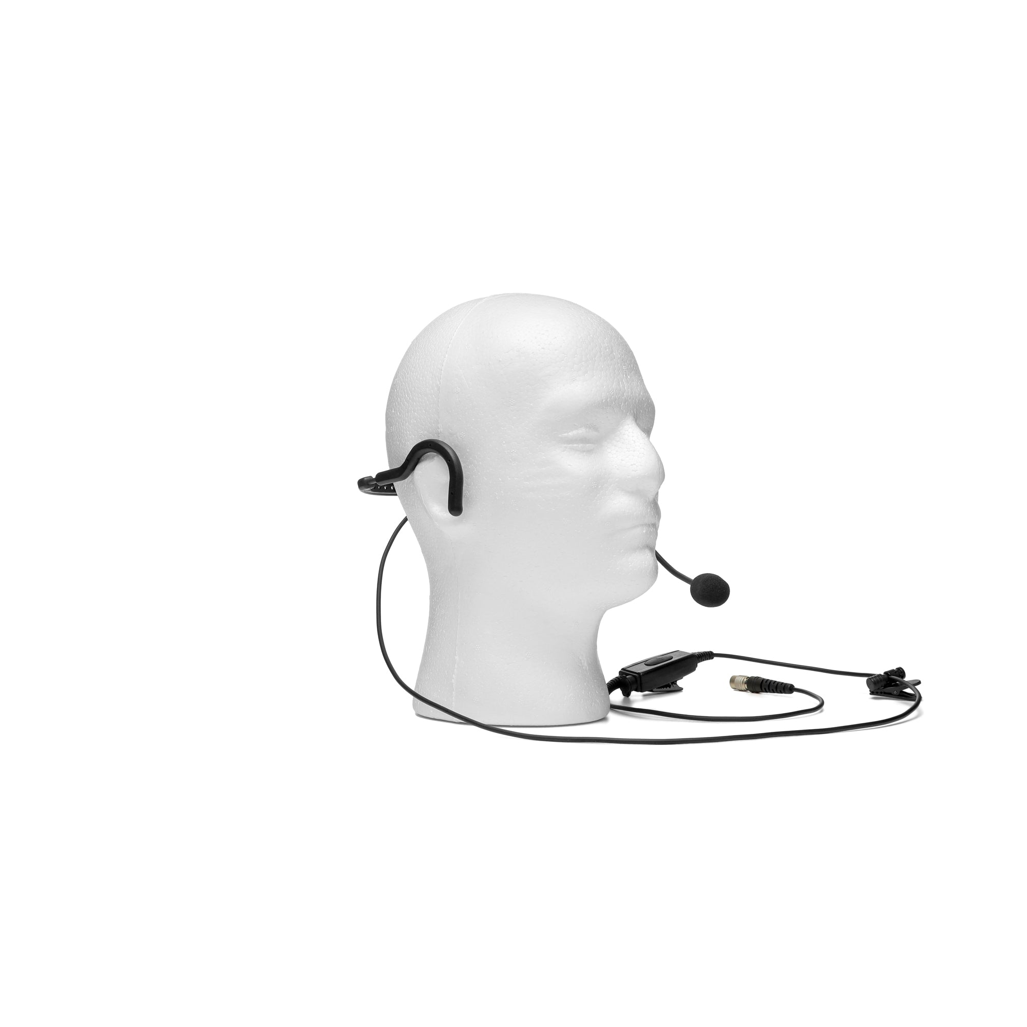 Lightweight Behind-the-Head Headset for Harris XL-45P - Hirose Version (Requires Adapter)